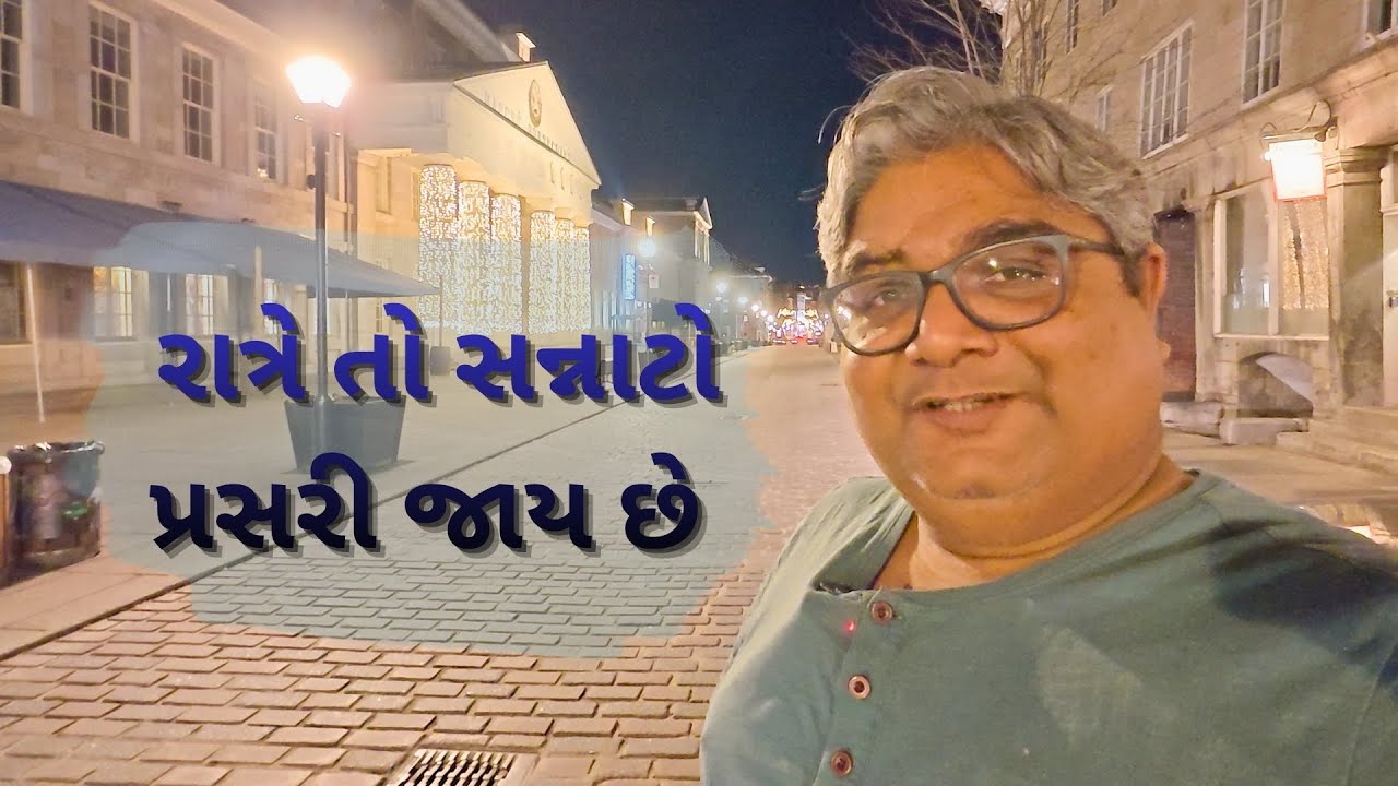 કેનેડાની ઠંડી રાત અને રસ્તાઓ પરનો સન્નાટો ❄️ | Canada Night Vibes