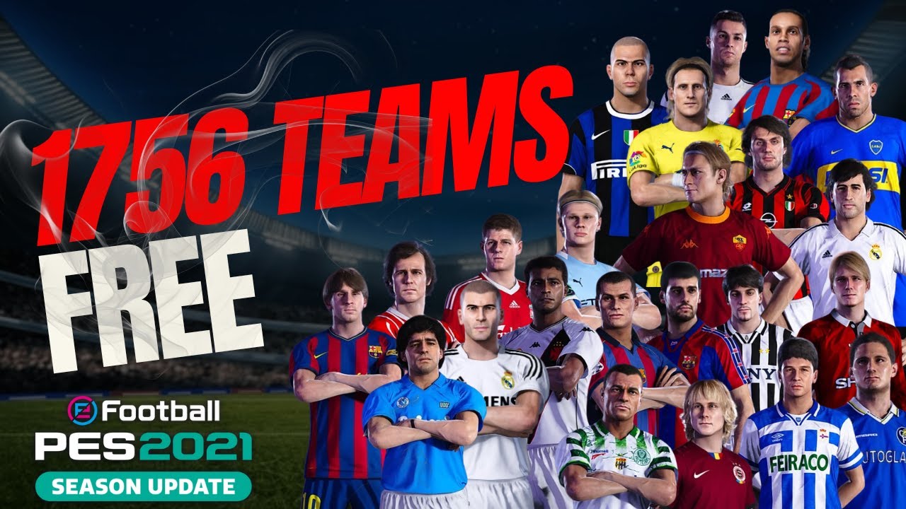 Более 1756 команд для PES 2021!! Классические команды - файл настроек - полный!