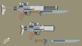 'Raffinert Renser' - RWBY OC Weapon (Commission)