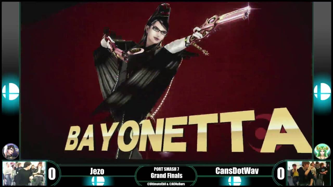 PORT SMASH 7 - Jezo (Bayonetta, R.O.B.) Vs CansDotWav (Palutena) - Grand Finals - SSB4