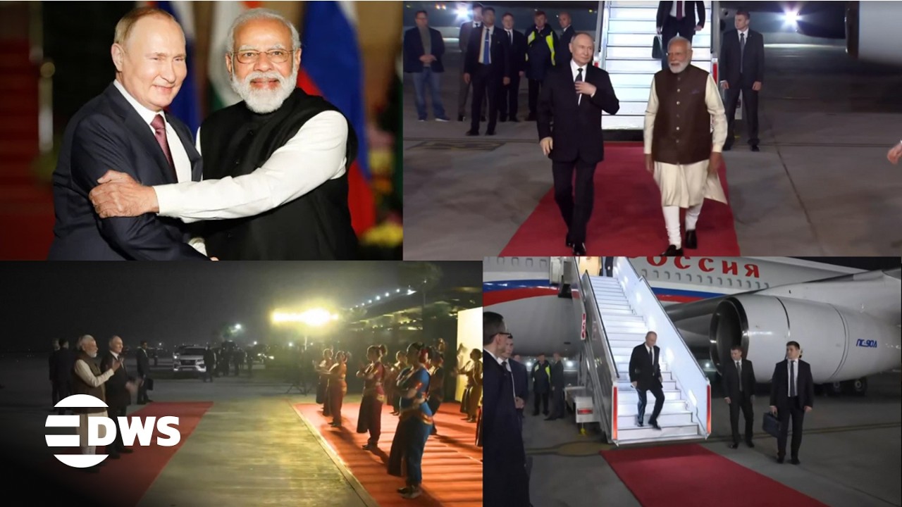 FULL ARRIVAL & GRAND WELCOME: Indian PM Modi Welcomes Russian President Putin in India | AC1E