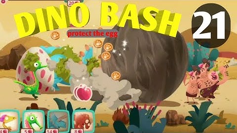 Dino Bash Level 21 Android walk-through Gameplay...!