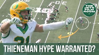 Dillon Thieneman Film Breakdown | Is the Oregon Safety a Top 50 prospect? 🎥