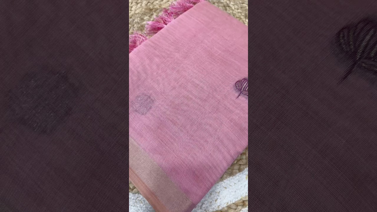 Soft Pure Muga Cotton Rich Flowery Pallu Saree