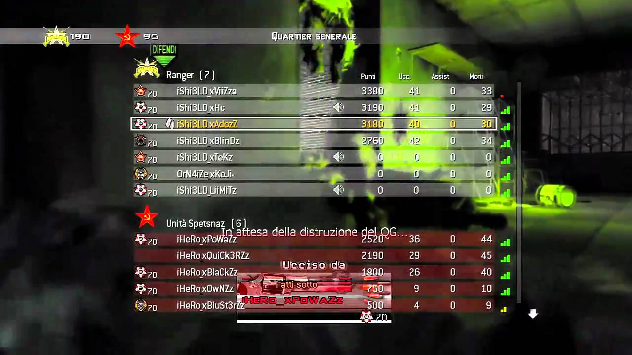 iShi3LD Vs iHeRo - Top10ITAClans  2 - 0