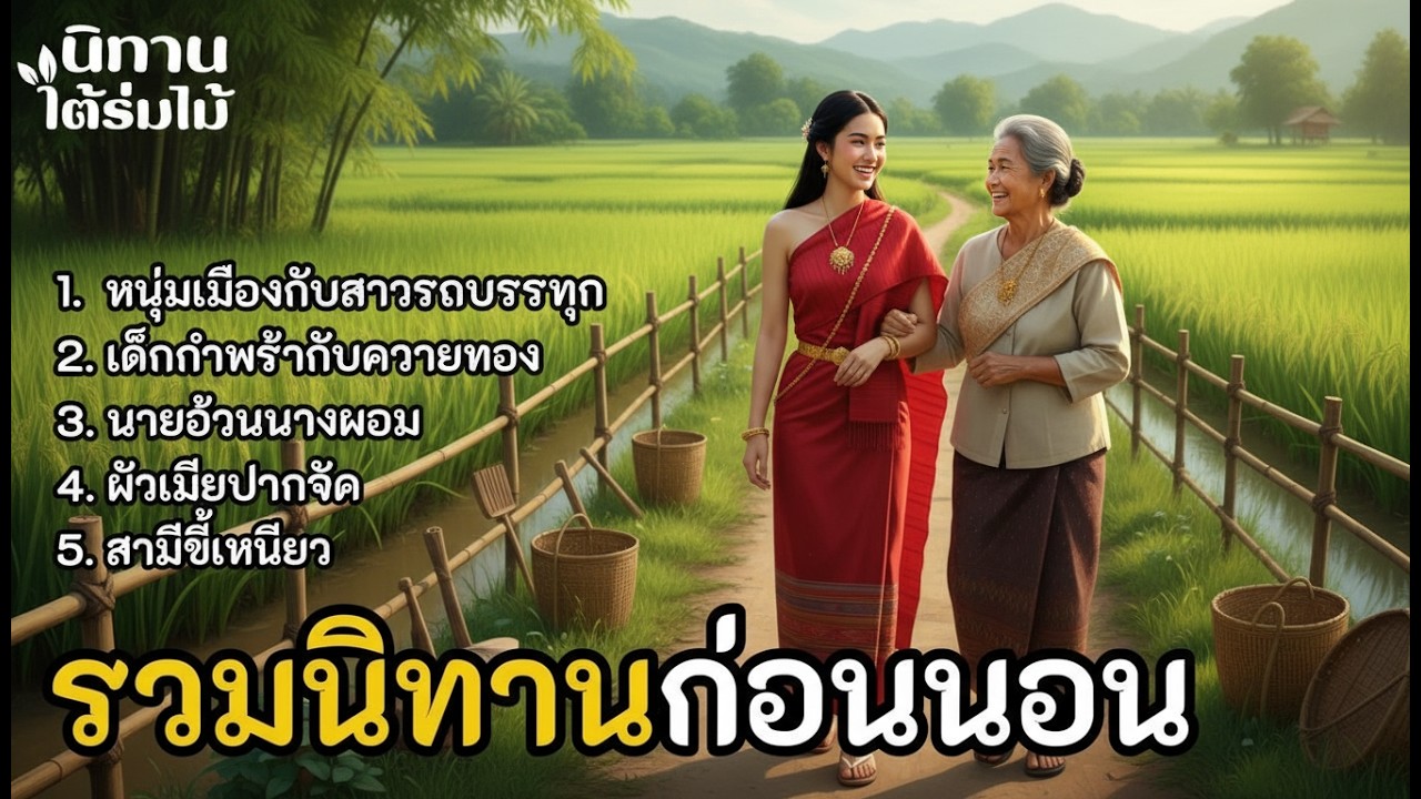 รวมนิทานก่อนนอน ฟังยาวๆ ｜ EP.28 #นิทานพื้นบ้าน  #นิทานสอนใจ #นิทานชาวบ้าน #เรื่องเล่าชาวบ้าน