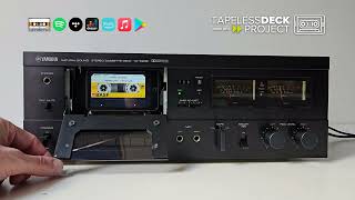YAMAHA TC-520B converted into MP3/FLAC player and STREAMER with SPOTIFY - Tapeless Deck Project