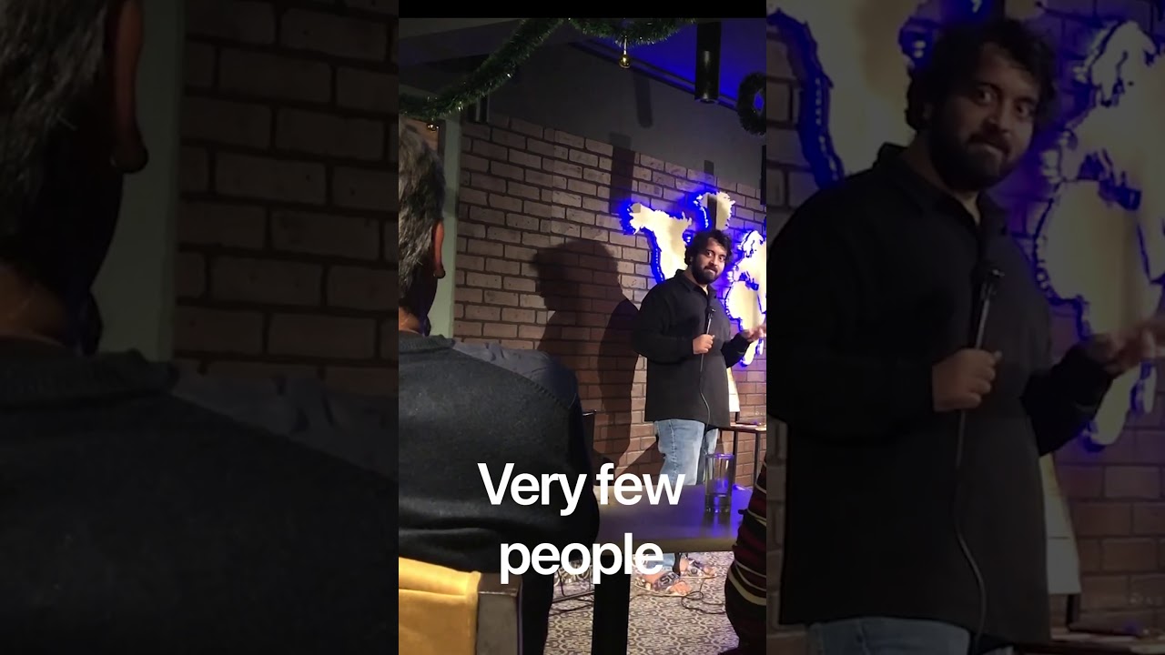 Talking to a handsome audience member
