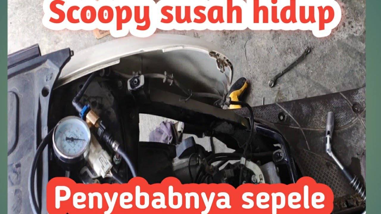 Honda scoopy fi susah hidup caranya gampang