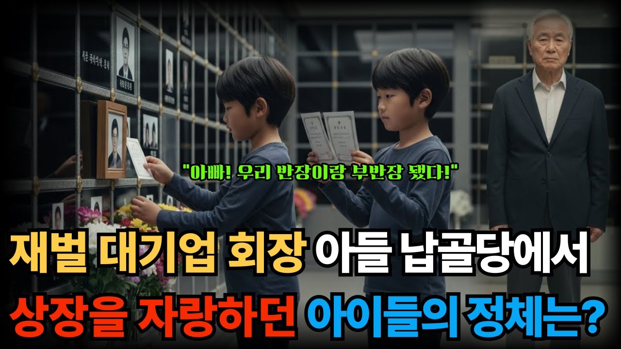 대기업 회장 아들 납골당에서 상장을 자랑하던 아이들의 정체는?ㅣ노후사연ㅣ감동사연ㅣ오디오북ㅣ시니어사연