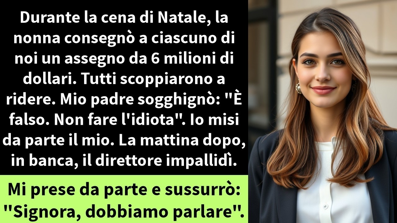 La notte di Natale, mia nonna posò quattro assegni da sei milioni di dollari sul tavolo di mogano. Mio padre rise. Mio fratello strappò il suo con disprezzo. Mia madre lo lasciò accanto al vino,...