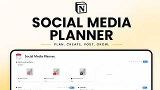 Full Build a Smart Notion Social Media Planner from Scratch (beginner tutorial) Guide