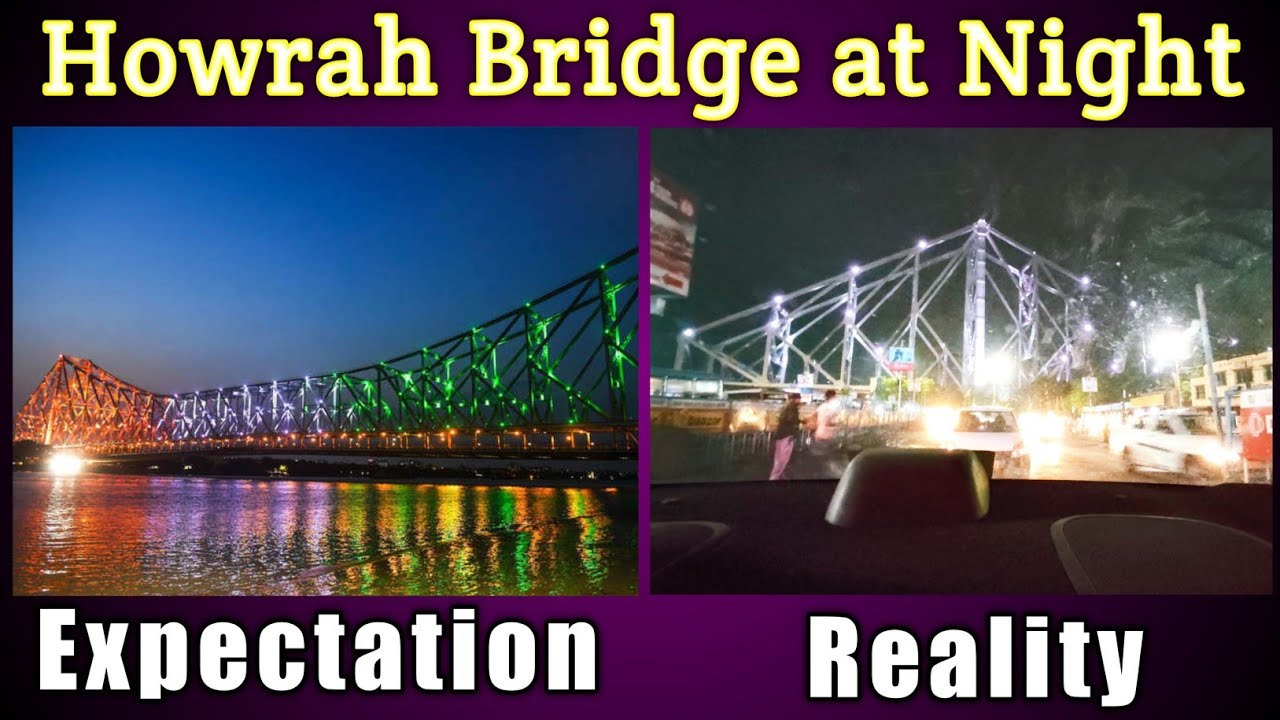Howrah Bridge at Night | Howrah Bridge Kolkata