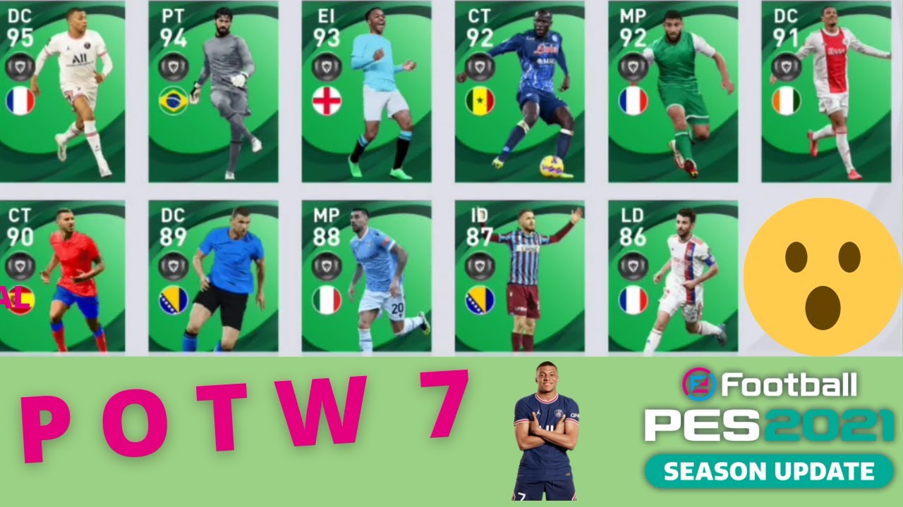 P O T W 7 🔥 Jugadores de esta semana (HOY JUEVES 17) 🚨😲🤓 PES Mobile 2021