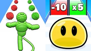 Rope Man Run VS Hole.io Max All Levels Gameplay Android,iOS NEW UPDATE