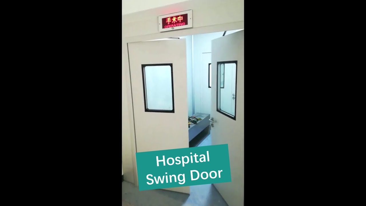 Automatic hospital swing door OSENT YouTube