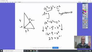 Pythagorean Theorem to Find a Missing Hypotenuse