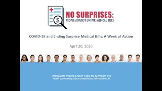 Webinar: COVID-19 and Ending Surprise Medical Bills: A Week of Action