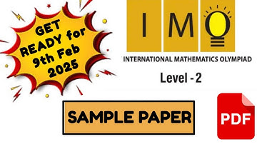 IMO Level-2 class 6 Solved Question Paper  #sofolympiad #imolevel2