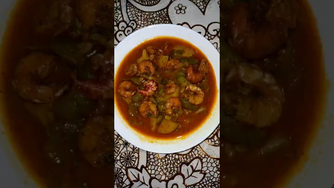 Turai Jhinga curry desi style 