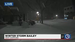 VIDEO: Snow piles up in West Hartford