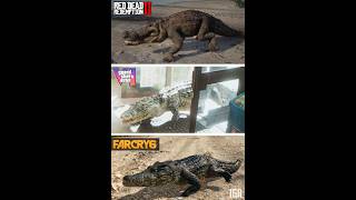 GTA 6 VS RDR 2 VS Far Cry 6 - Alligator Comparison