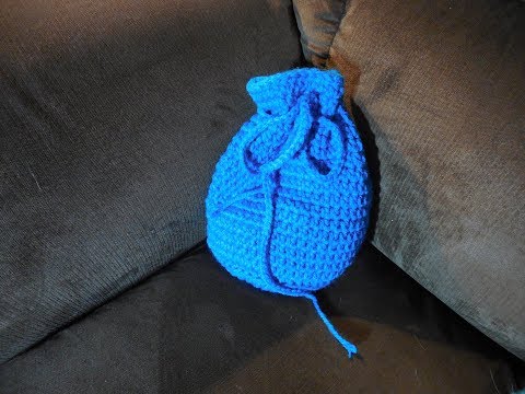 simple crochet dice bag
