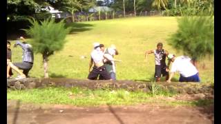 Fa'asao Marist Crusaders Basketball Harlem Shake on Field