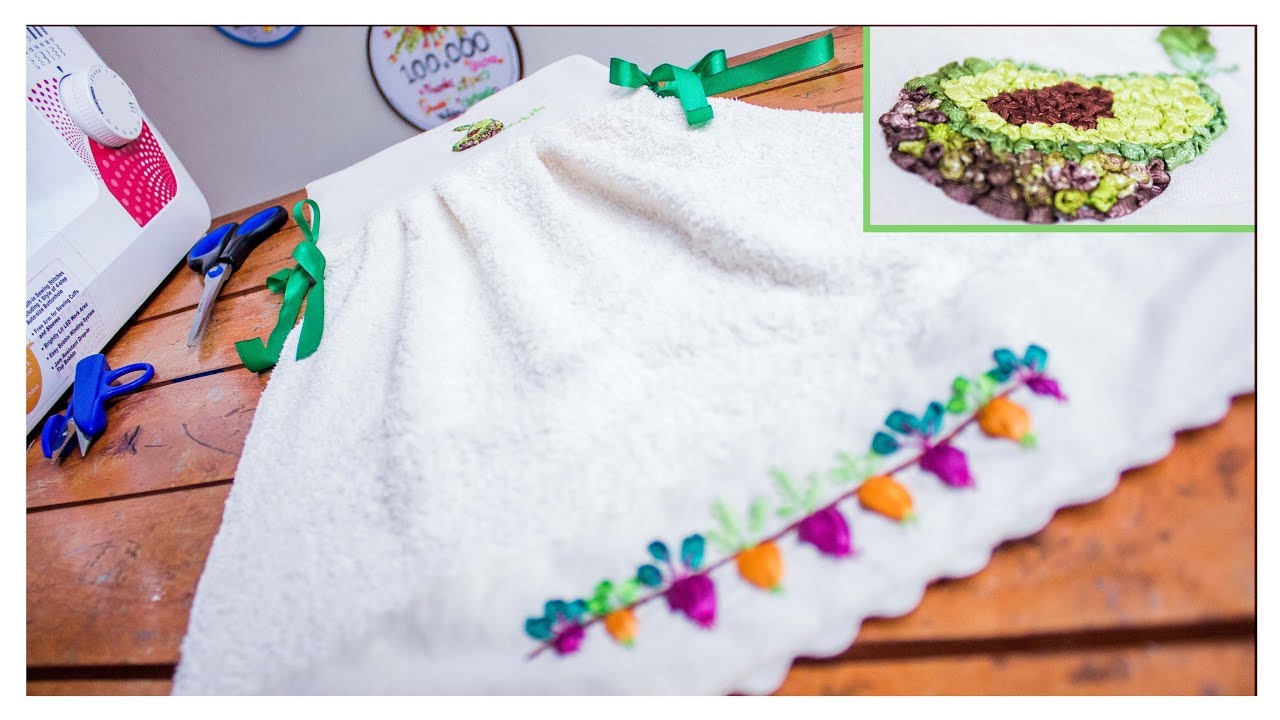 Porta toalla de cocina, facil de hacer/diy kitchen hand towel
