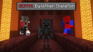We Played Minecraft Death Race... But In The NETHER