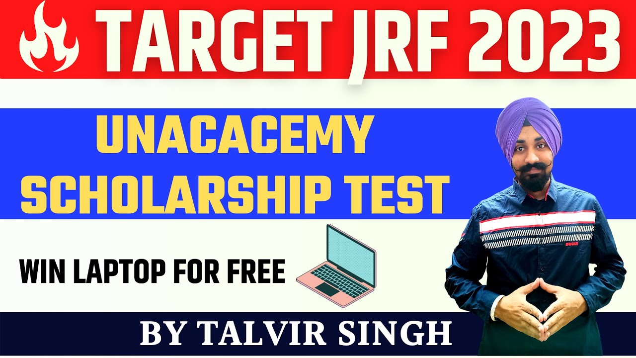 Unacademy Scholarship Test II Win Free Laptop By Talvir Singh YouTube