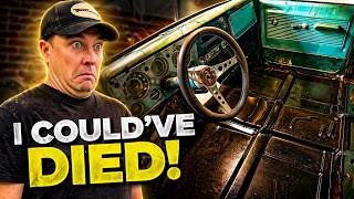 CLOSE CALL: 1968 GMC C10 floor pan install almost ends in disaster!!