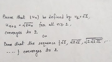 Problems on Convergence of Sequence in Real Analysis ( Problem 1)