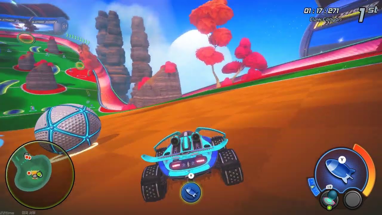 Turbo Golf Racing Online Gameplay - Eye in the Sky, Factory Showdown, Claw Canyon