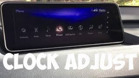 How to Adjust Daylight Savings Clock Settings on a Lexus RX 350