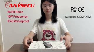 Anysecu W380 Unboxing | IP68 Waterproof 10W Analog Walkie Talkie Full Review