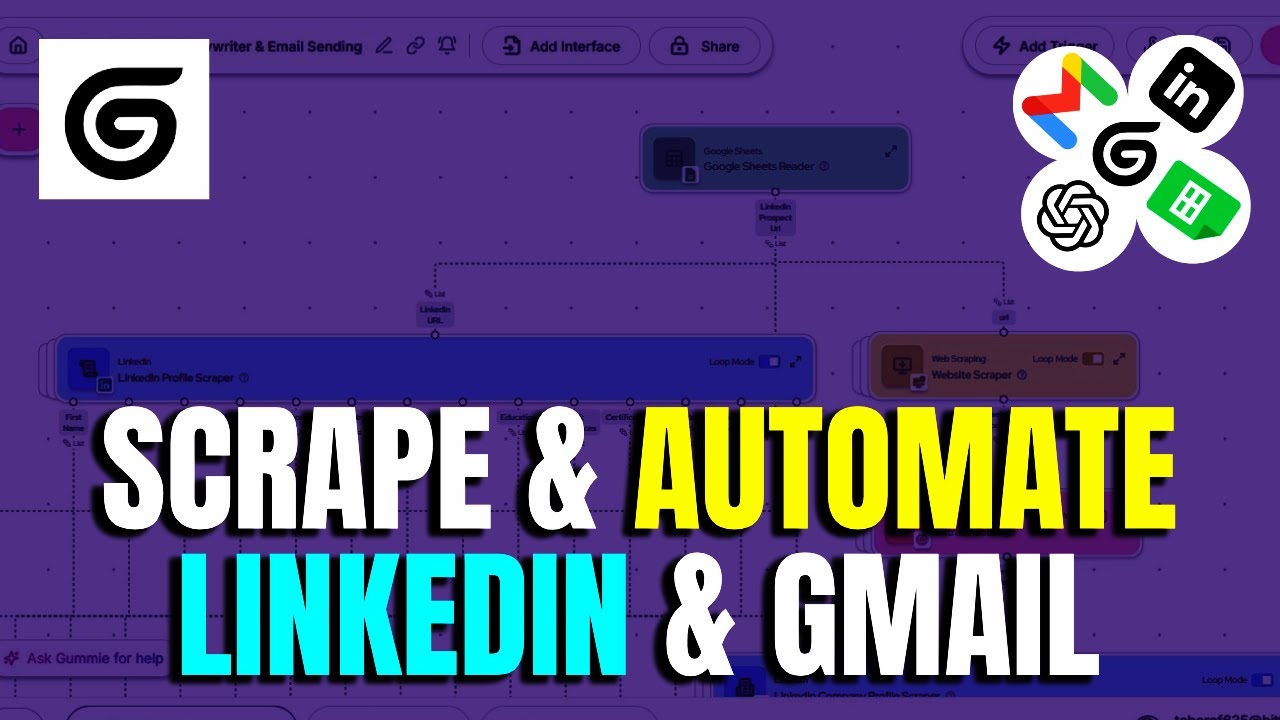 Gumloop LinkedIn Scraper & AI Copywriting | Automate Outreach 🚀