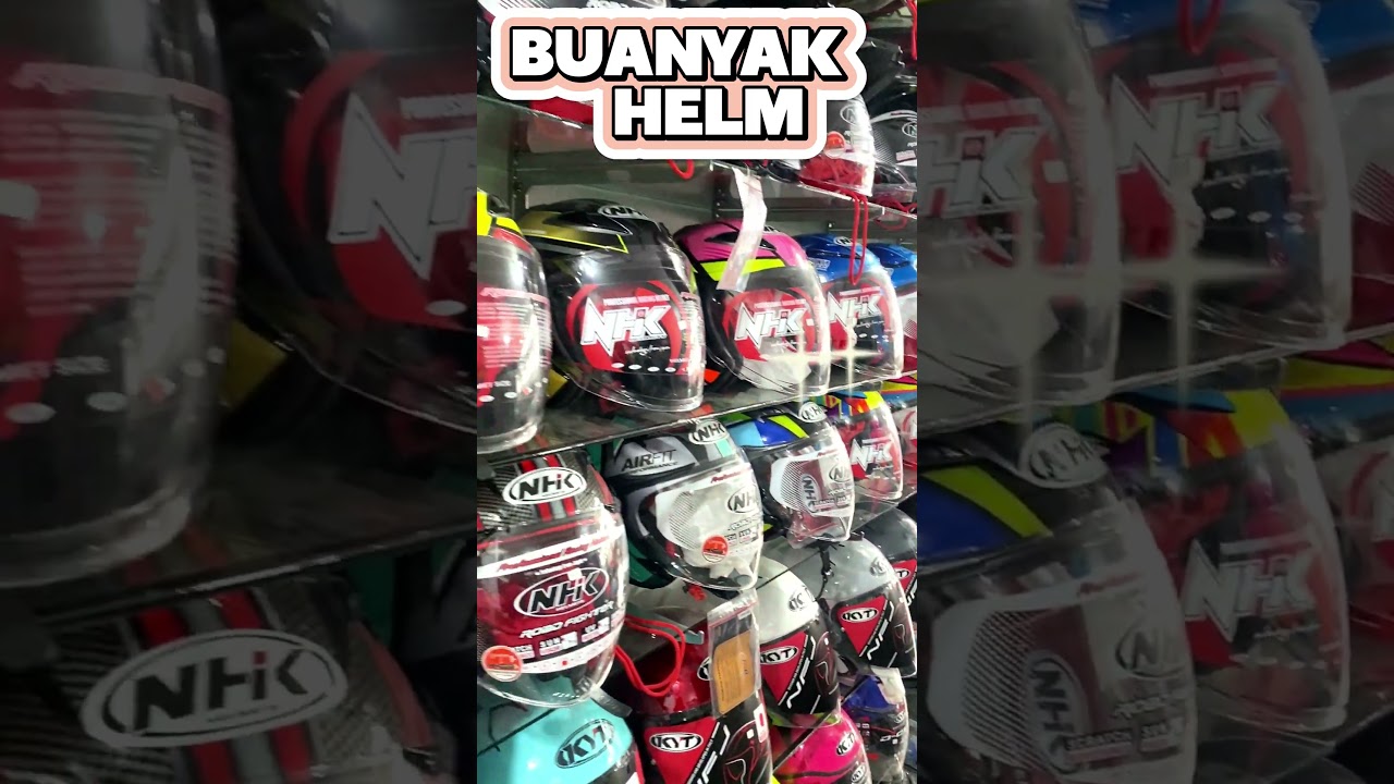TOKO HELM KOMPLIT !!! RAFA DJUARA BINGUNG BANGET ADA HELM BANYAK BANGET!! 