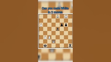 ||Mate in 2|| #shorts #chess  #checkmate #learnchess  #tactics   #chessforbeginners #chessmatetricks