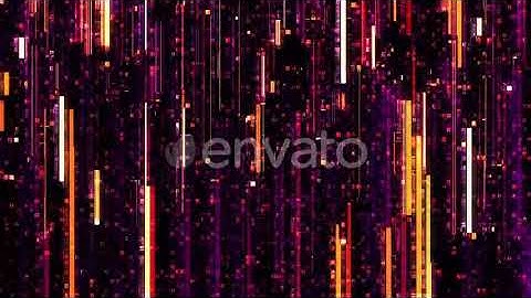 Orange Purple Digital Glitch and Hex Code | Motion Graphics - Videohive template