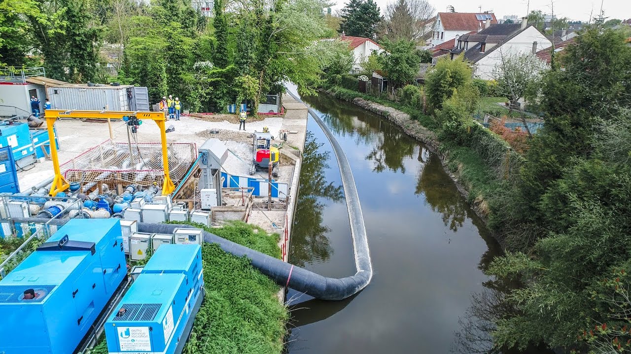 Bypass d'un collecteur d'eaux usées Pompage temporaire