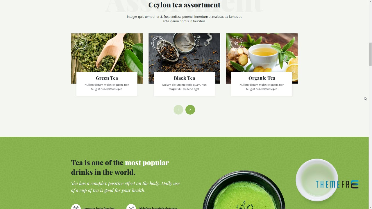 Chaitan - Tea Production Company and Tea Store WordPress Theme      G