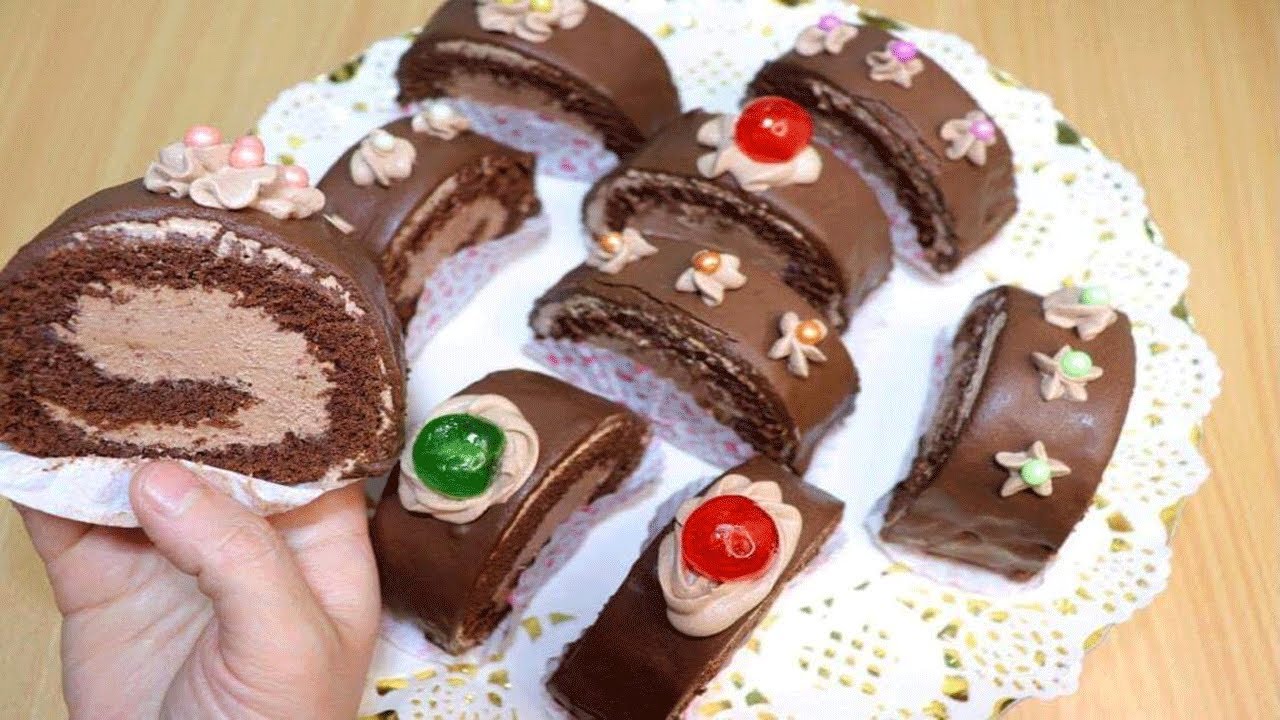 سويسرول الشيكولاتة بدون دقيق اسبونج ولا محسن جل وكل تفاصيل  نجاحه من اول مره وتحدي 💪👌