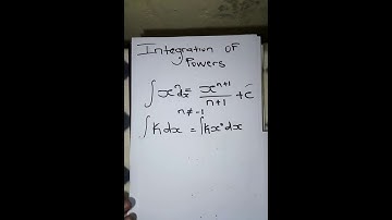 Mathematics N4 : Integration of Powers