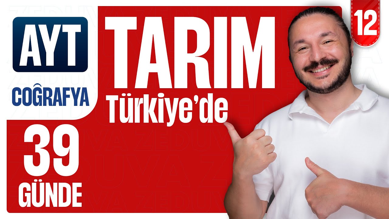 Türkiye'de Tarım soru çözümü | 39 GÜNDE AYT COĞRAFYA KAMPI 2026 | 11.sınıf coğrafya