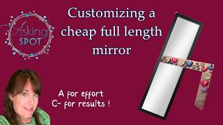 Big Mirror Makeover -very little budget! Air dry clay