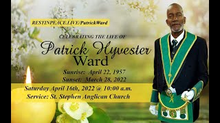 Live stream of Patrick Hyvester Ward