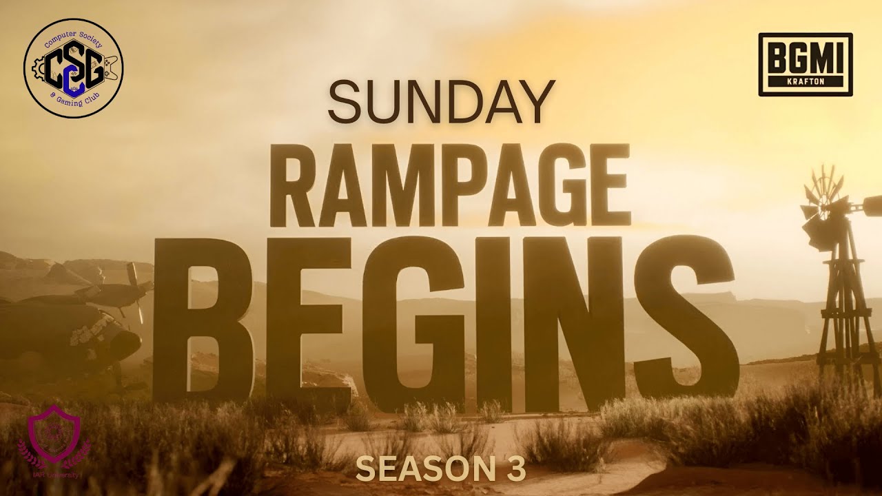 BGMI Rampage S3 (Qualifiers Day 2) || CSGC || IAR