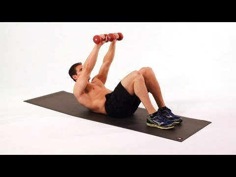 How to Do a Long Arm Weighted Crunch | Ab Workout