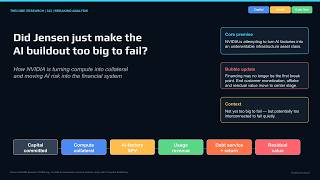 323 | Breaking Analysis | Did Jensen just make the AI buildout too big to fail